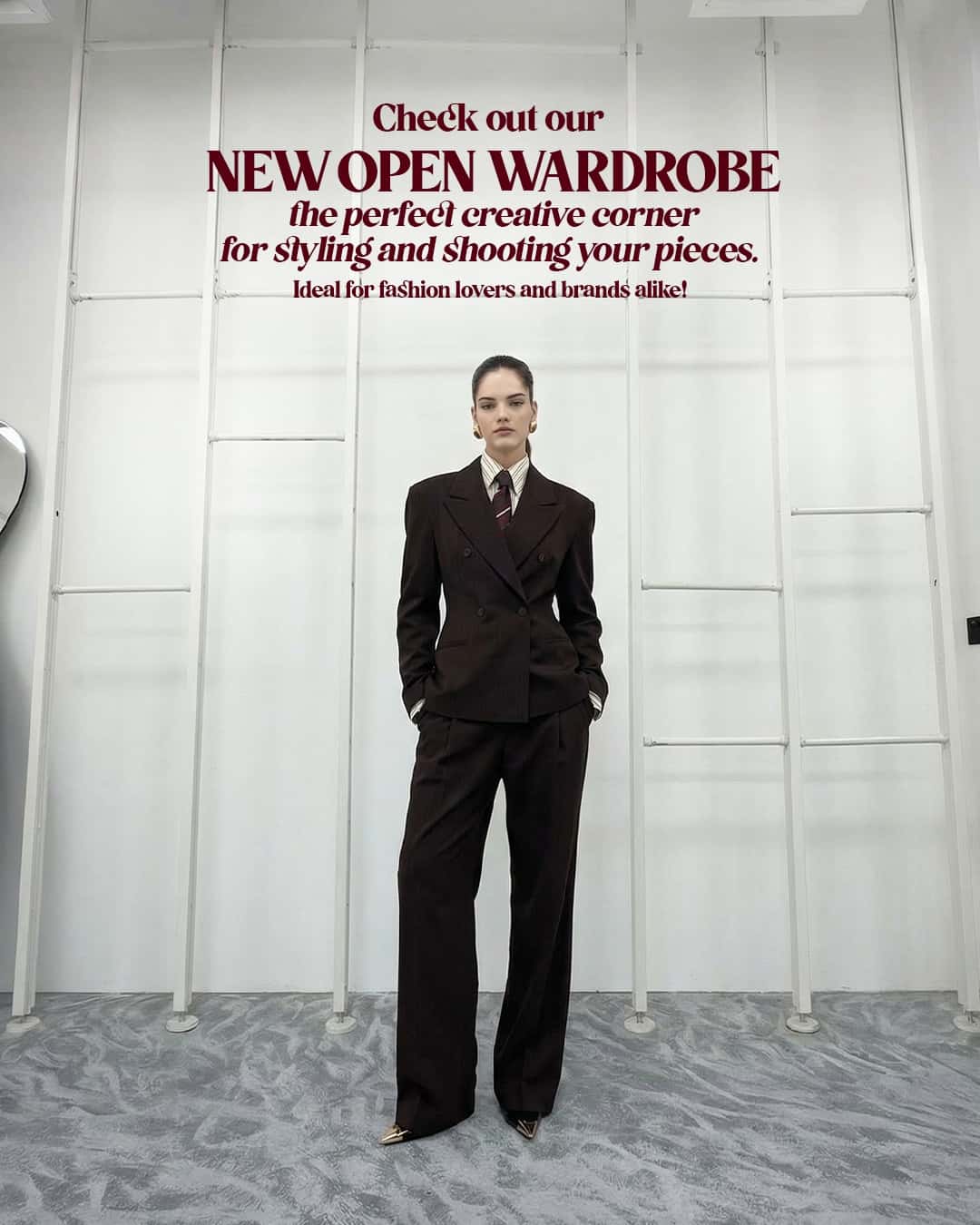 Open Wardrobe for Creative Trendy Fashion Shoots - Fashion Studio in Dubai
